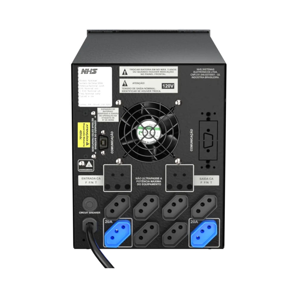 Nobreak Premium On Line GIII 1500VA – 4x9Ah – Biv – 120V – FP=0,7 – ENG.USB - imagem 2