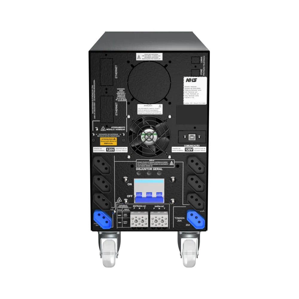 Nobreak Prime Senoidal GIII 3000VA – 8x7Ah – FP=0,9 – Eth - imagem 2